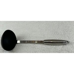Vintage Rostfrei Inox Nylon Serving Spoon Stainless Steel Handle Black